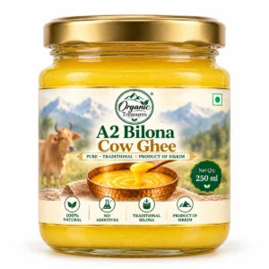 Organic Treasures A2 Bilona Cow Ghee 250 ml jar