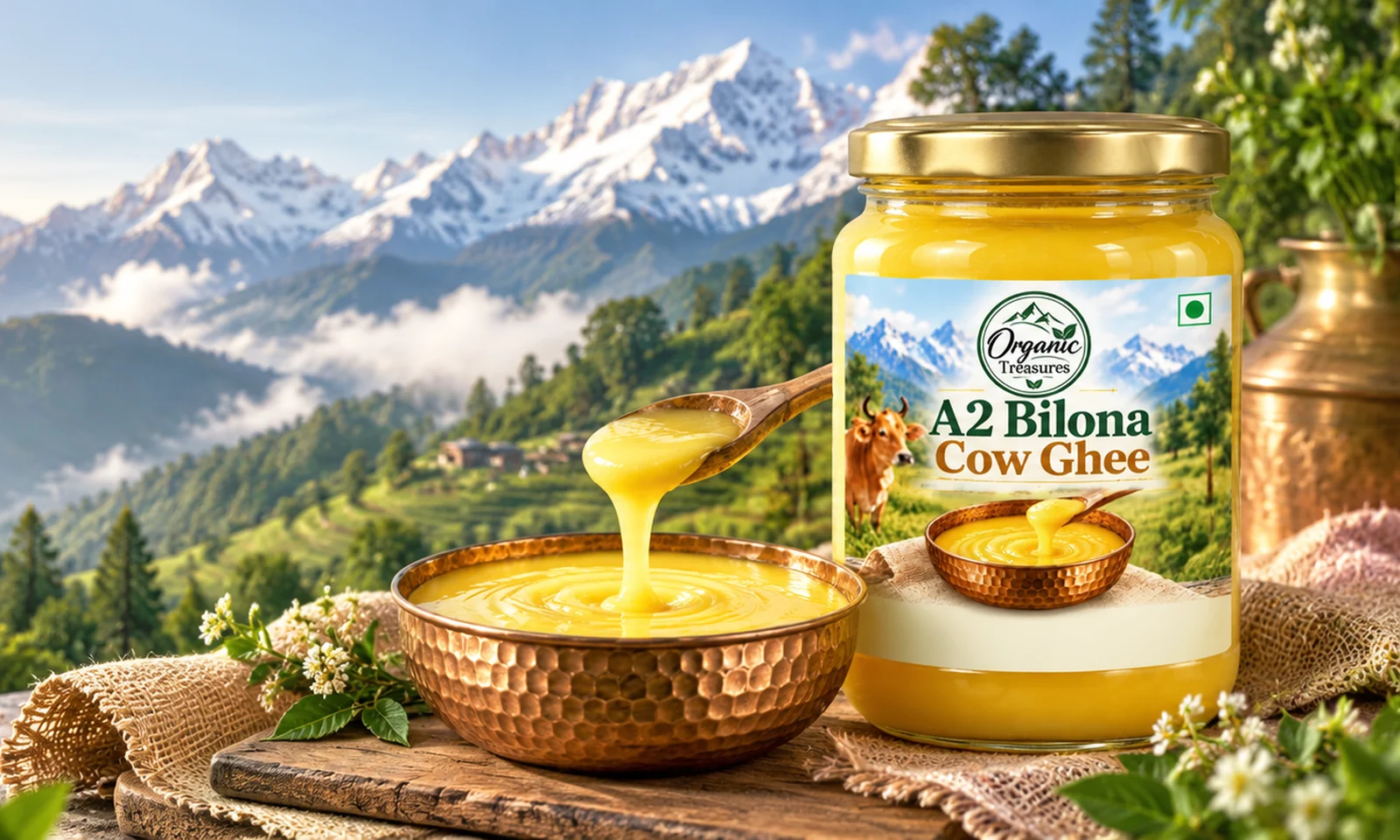 Organic Treasures Pure Himalayan Cow Ghee